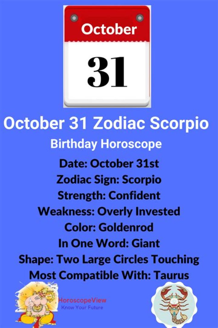Discover Your Zodiac Sign for October 31st