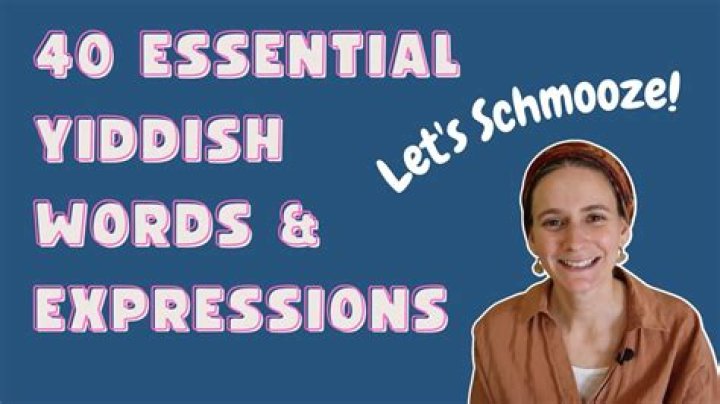 Discovering Common Yiddish Words: A Journey Through Language