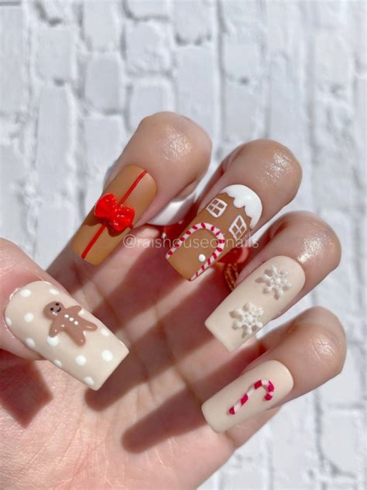 Gingerbread Nails: The Sweetest Trend in Nail Art