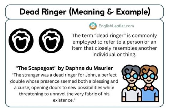Understanding the Intriguing Concept of "Dead Ringer": Its Meaning and Origins