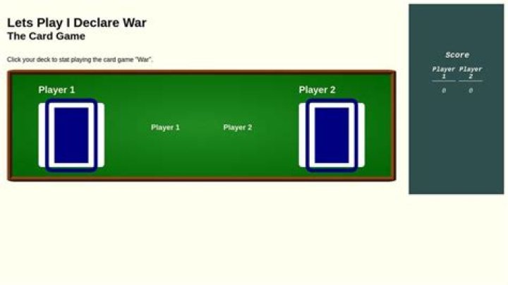Unleashing Fun and Strategy: The I Declare War Card Game