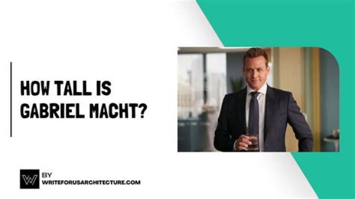 Unveiling the Height of Gabriel Macht: How Tall is the Suits Star?